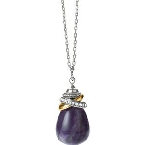 Neptune's Rings Amethyst Pendant Necklace